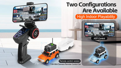 1:64 FPV RC Car with HD Camera FPV Camera Wifi App Control