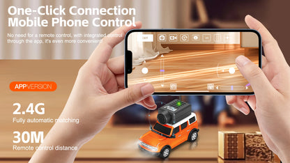 1:64 FPV RC Car with HD Camera FPV Camera Wifi App Control