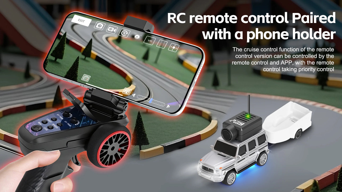 1:64 FPV RC Car with HD Camera FPV Camera Wifi App Control