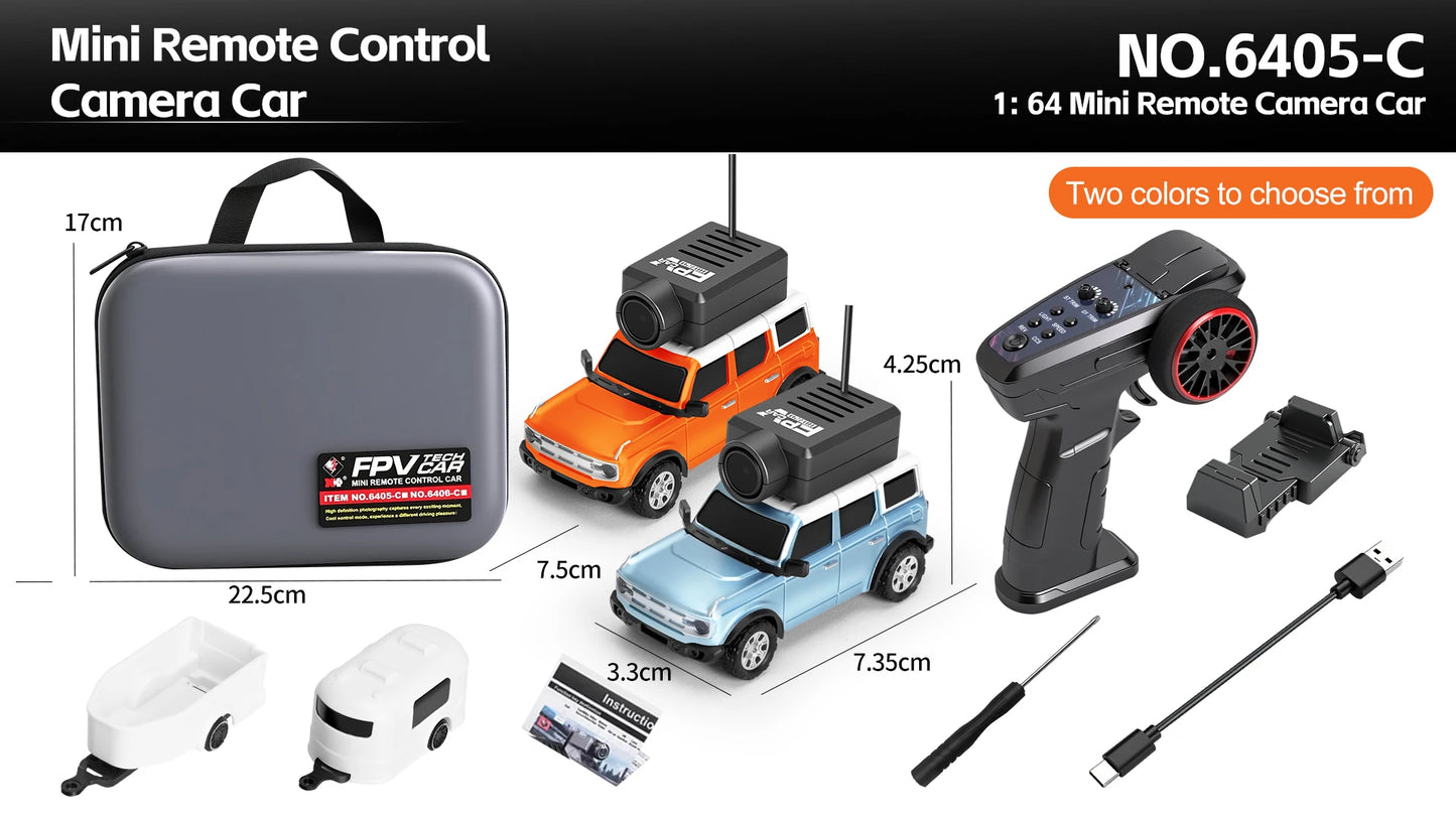 1:64 FPV RC Car with HD Camera FPV Camera Wifi App Control
