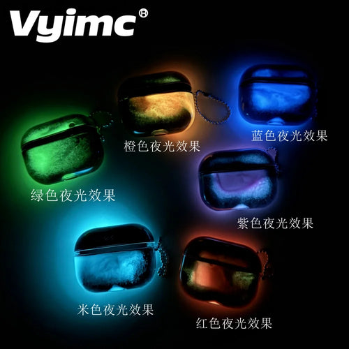Luminous Glitter Quicksand Earphone Case for AirPods 4 3 2 1 AirPods Pro 3 2