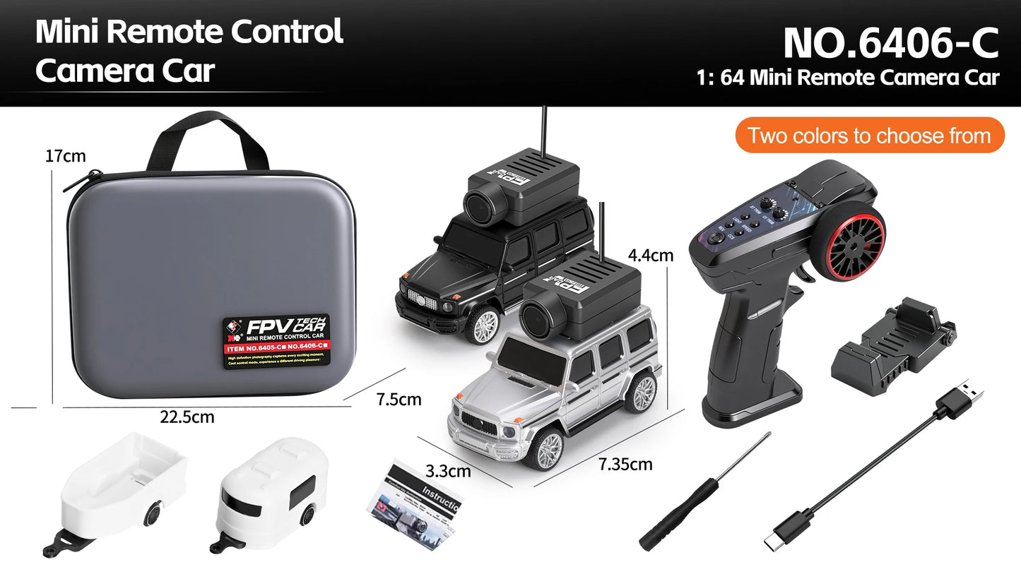 1:64 FPV RC Car with HD Camera FPV Camera Wifi App Control