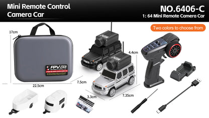 1:64 FPV RC Car with HD Camera FPV Camera Wifi App Control