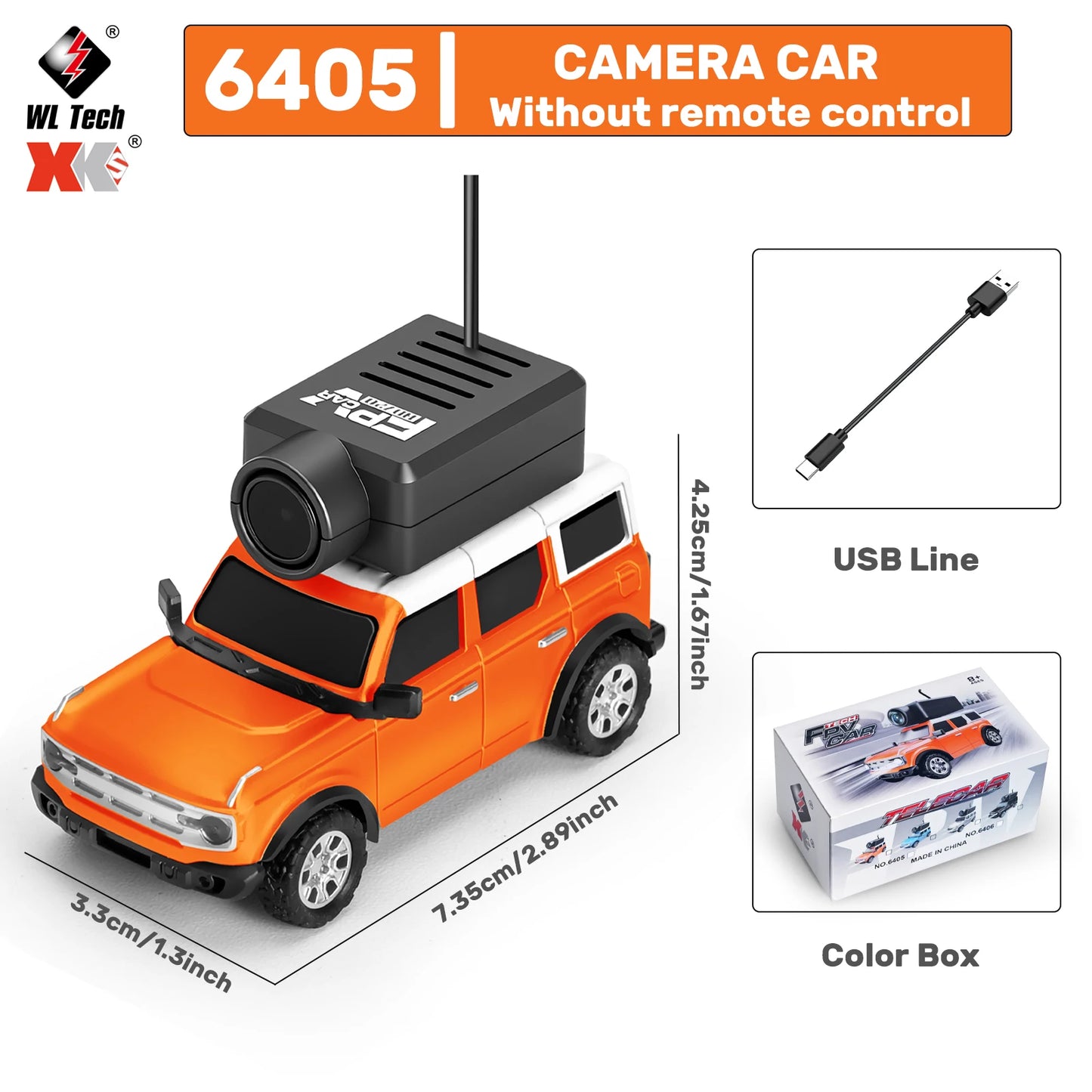 1:64 FPV RC Car with HD Camera FPV Camera Wifi App Control