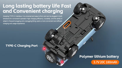 1:64 FPV RC Car with HD Camera FPV Camera Wifi App Control