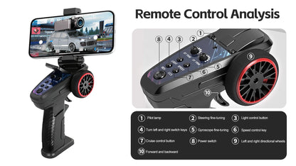 1:64 FPV RC Car with HD Camera FPV Camera Wifi App Control