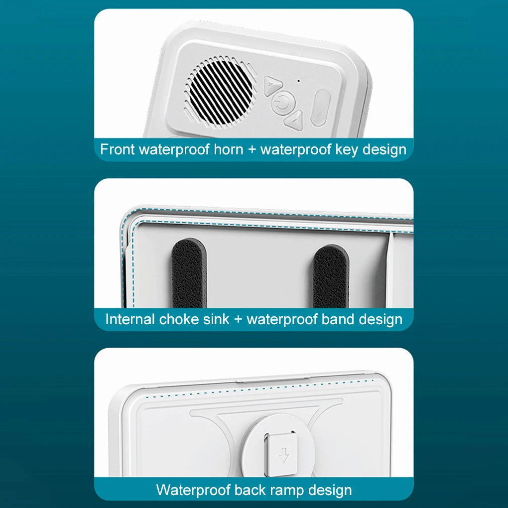 Bathroom Waterproof Mobile Phone Box Bluetooth Speaker With Touch Screen