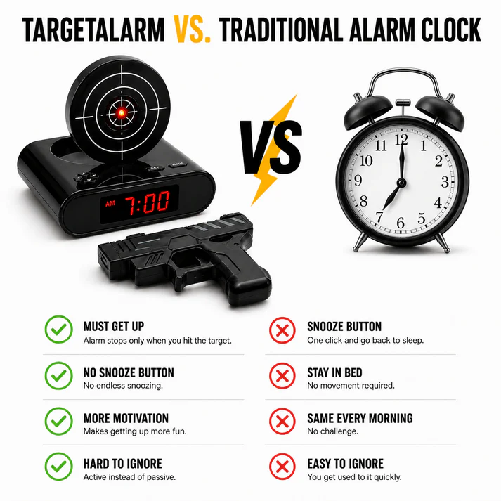 Alarm Shot Clock Wake Up Target